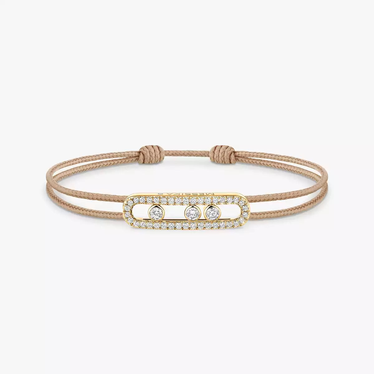 [Imperial Jewelrys]Messika Care(s) pink cord pavé bracelet