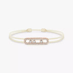[Imperial Jewelrys]Messika Care(s) pink cord pavé bracelet