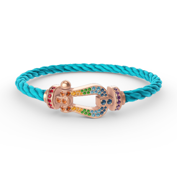 ¡®Imperial¡¯FORCE LARGE HORSESHOE  COLORED DIAMOND BRACELET ROSE GOLD
