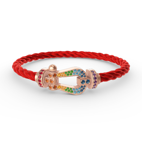 ¡®Imperial¡¯FORCE LARGE HORSESHOE  COLORED DIAMOND BRACELET ROSE GOLD