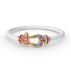 ¡®Imperial¡¯FORCE LARGE HORSESHOE  COLORED DIAMOND BRACELET ROSE GOLD