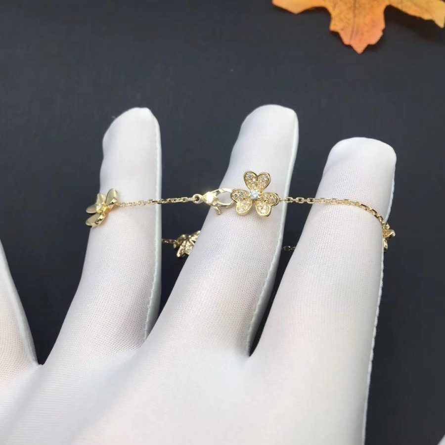 ¡®Imperial¡¯FRIVOLE GOLD 5 FLOWERS BRACELET