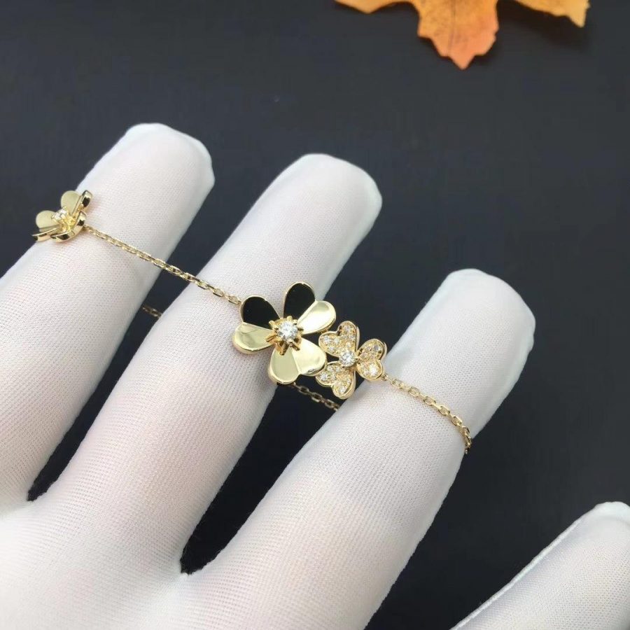 ¡®Imperial¡¯FRIVOLE GOLD 5 FLOWERS BRACELET