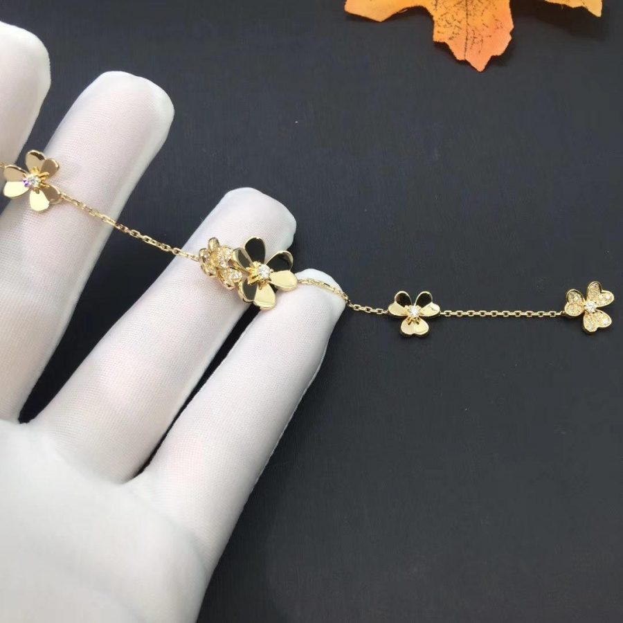 ¡®Imperial¡¯FRIVOLE GOLD 5 FLOWERS BRACELET