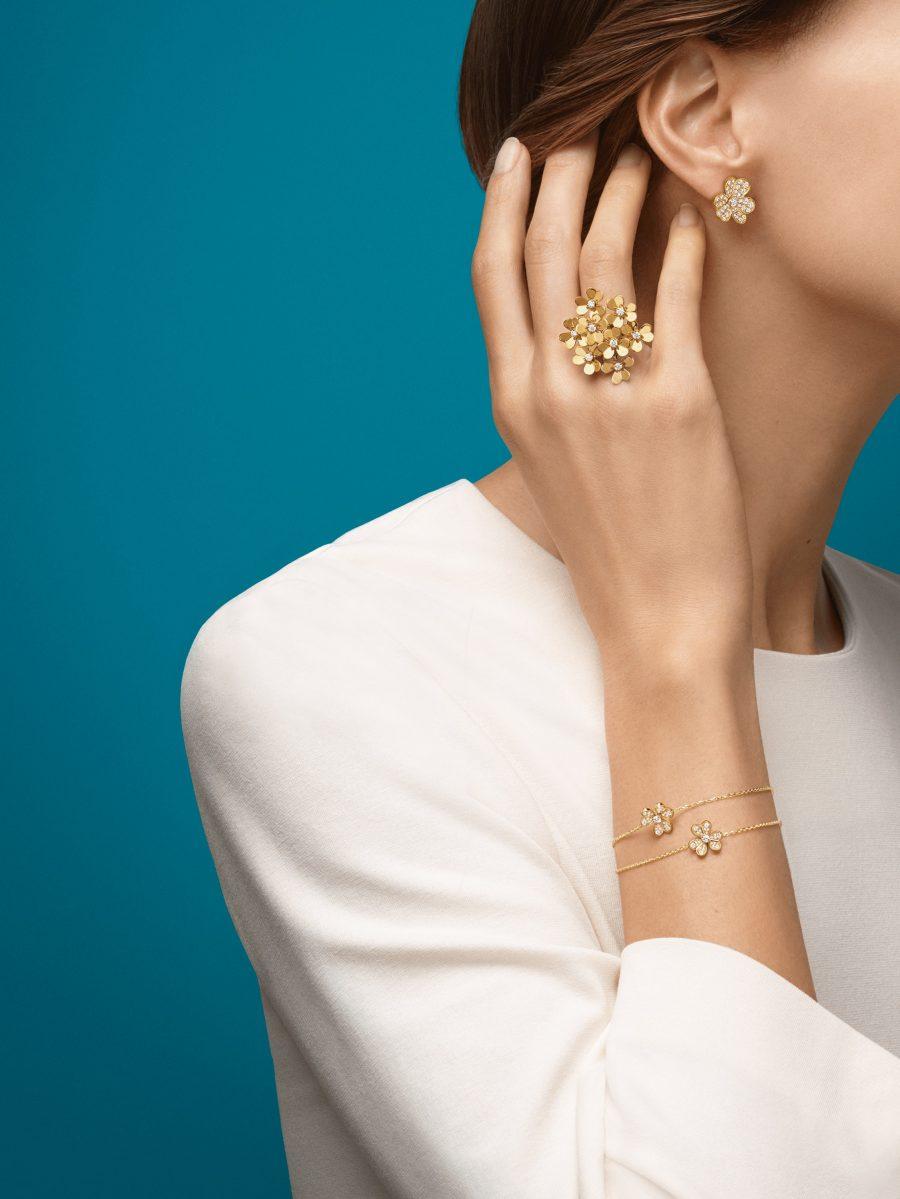 ¡®Imperial¡¯FRIVOLE GOLD FLOWER DIAMOND EARRINGS