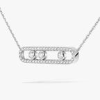 [Imperial Jewelrys] Move Pave_ Rose Gold Diamond Necklace