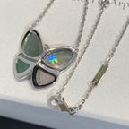 ¡®Imperial¡¯LARGE BUTTERFLY SILVER PENDANT DIAMOND NECKLACE