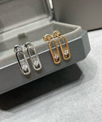 [Imperial Jewelrys]MOVE UNO SMALL 1 DIAMOND EARRINGS