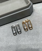 [Imperial Jewelrys]MOVE UNO SMALL 1 DIAMOND EARRINGS