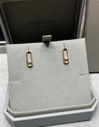 [Imperial Jewelrys]MOVE UNO SMALL 1 DIAMOND EARRINGS