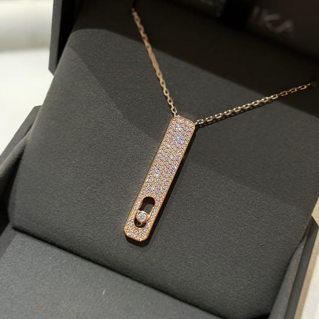 [Imperial Jewelrys]MY FIRST DIAMOND PAVED NECKLACE