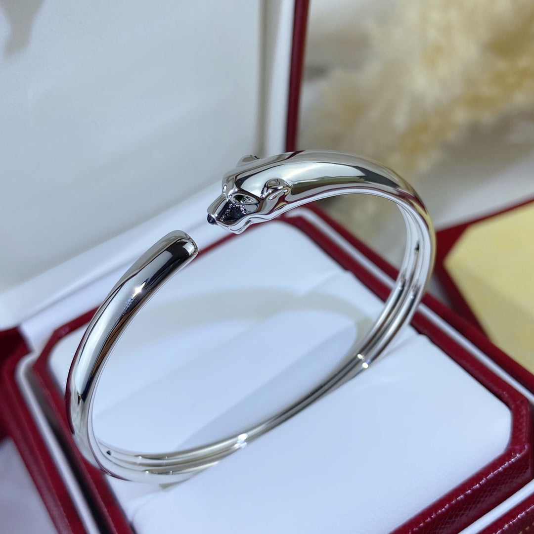 ¡®Imperial¡¯PANTHERE SILVER OPEN BRACELET