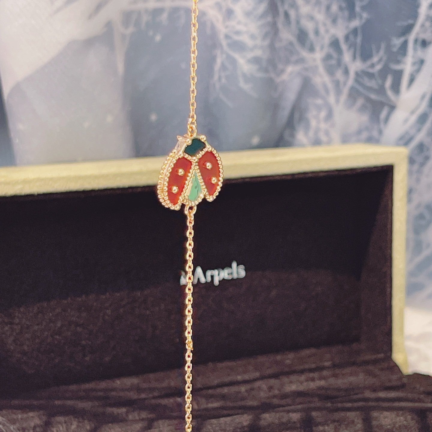 ¡®Imperial¡¯LUCKY SPRING 1 MOTIF PINK GOLD BRACELET