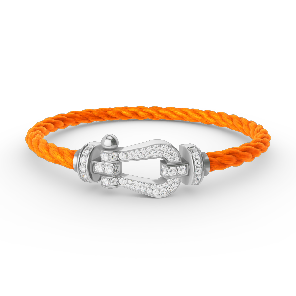 ¡®Imperial¡¯FORCE LARGE HORSESHOE FULL DIAMOND BRACELET SILVER