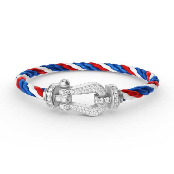 ¡®Imperial¡¯FORCE LARGE HORSESHOE FULL DIAMOND BRACELET SILVER