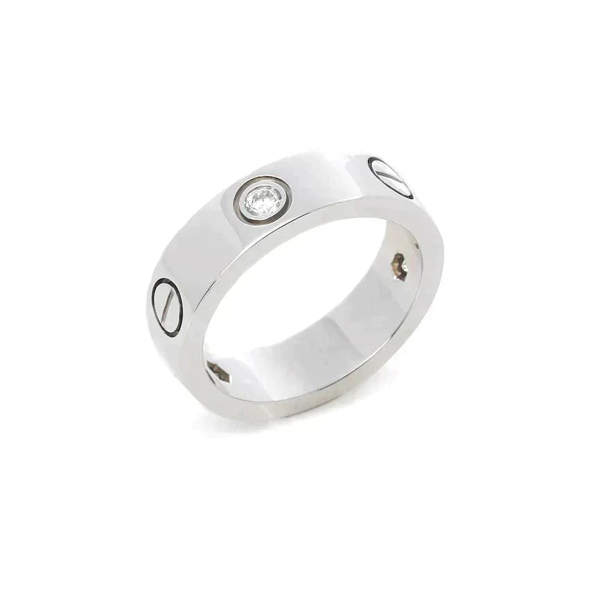 ¡®Imperial¡¯LOVE RING 5.5MM 3 DIAMONDS SILVER