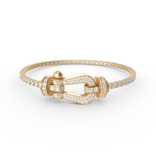 ¡®Imperial¡¯FORCE  LARGE HORSESHOE FULL DIAMOND TENNIS BRACELET